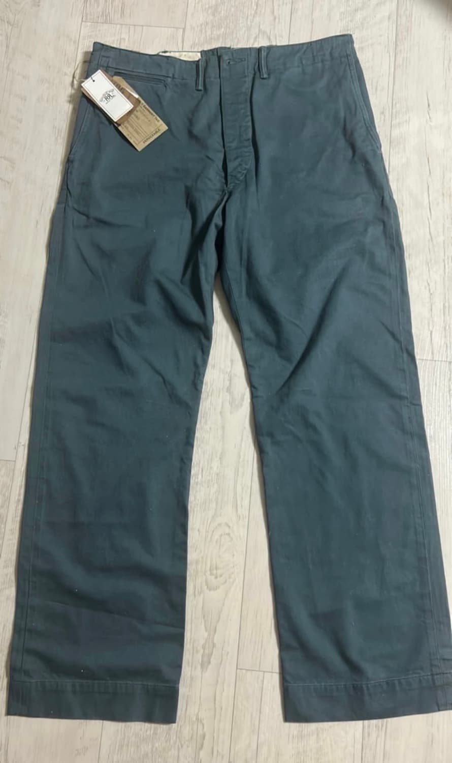 RRL 그린 필드 스트레이트 핏 치노 팬츠 33 32 새상품 상품이미지1