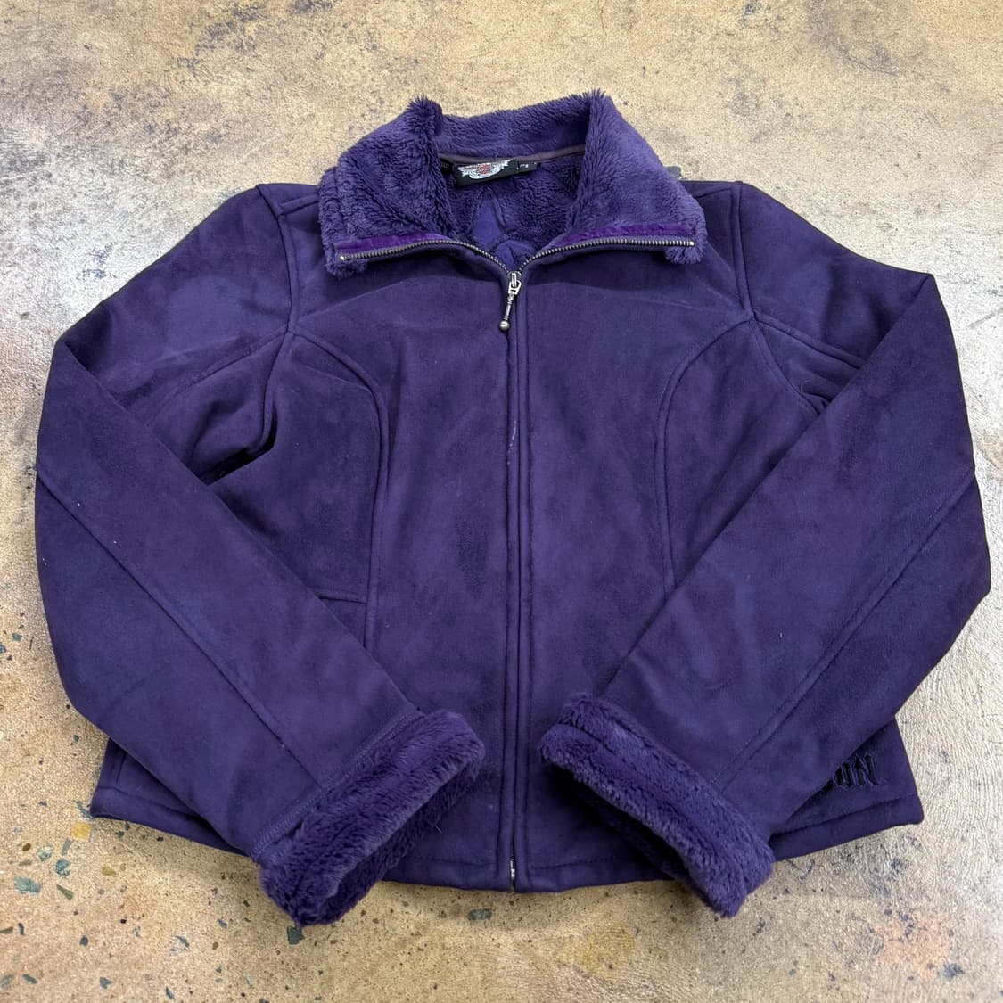 할리 데이비슨 퍼플 털 자켓  상품이미지2