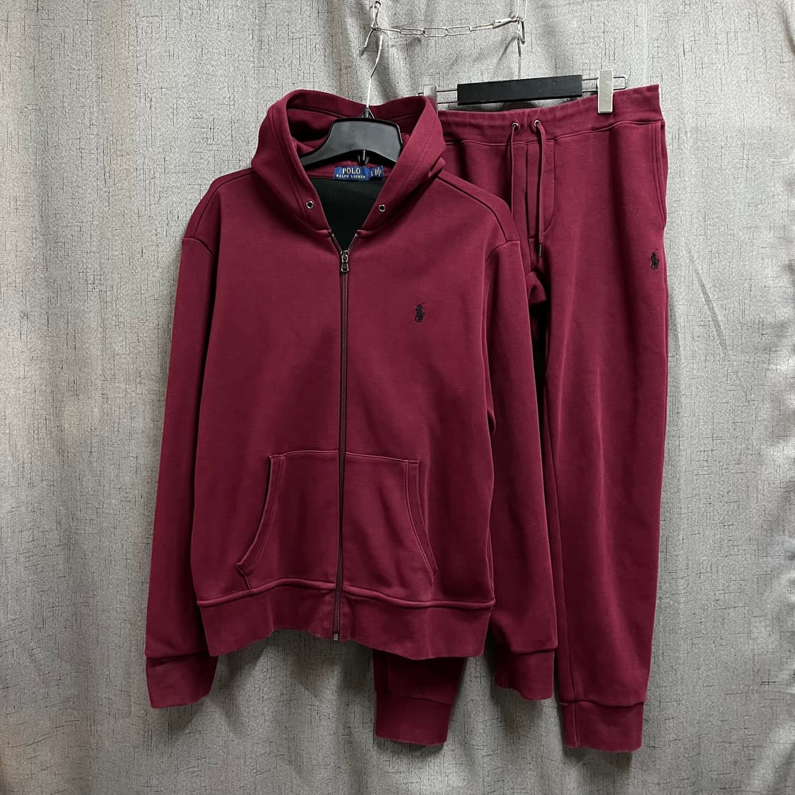 [정품] 폴로 랄프로렌 기모 후드 집업 & 조거 팬츠 셋업세트 상품이미지1