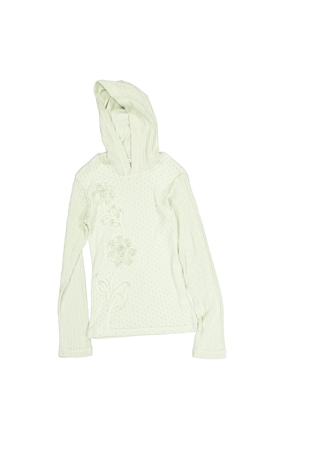 영마일웨어 flower knit slim hoodie_ ash green 상품이미지1