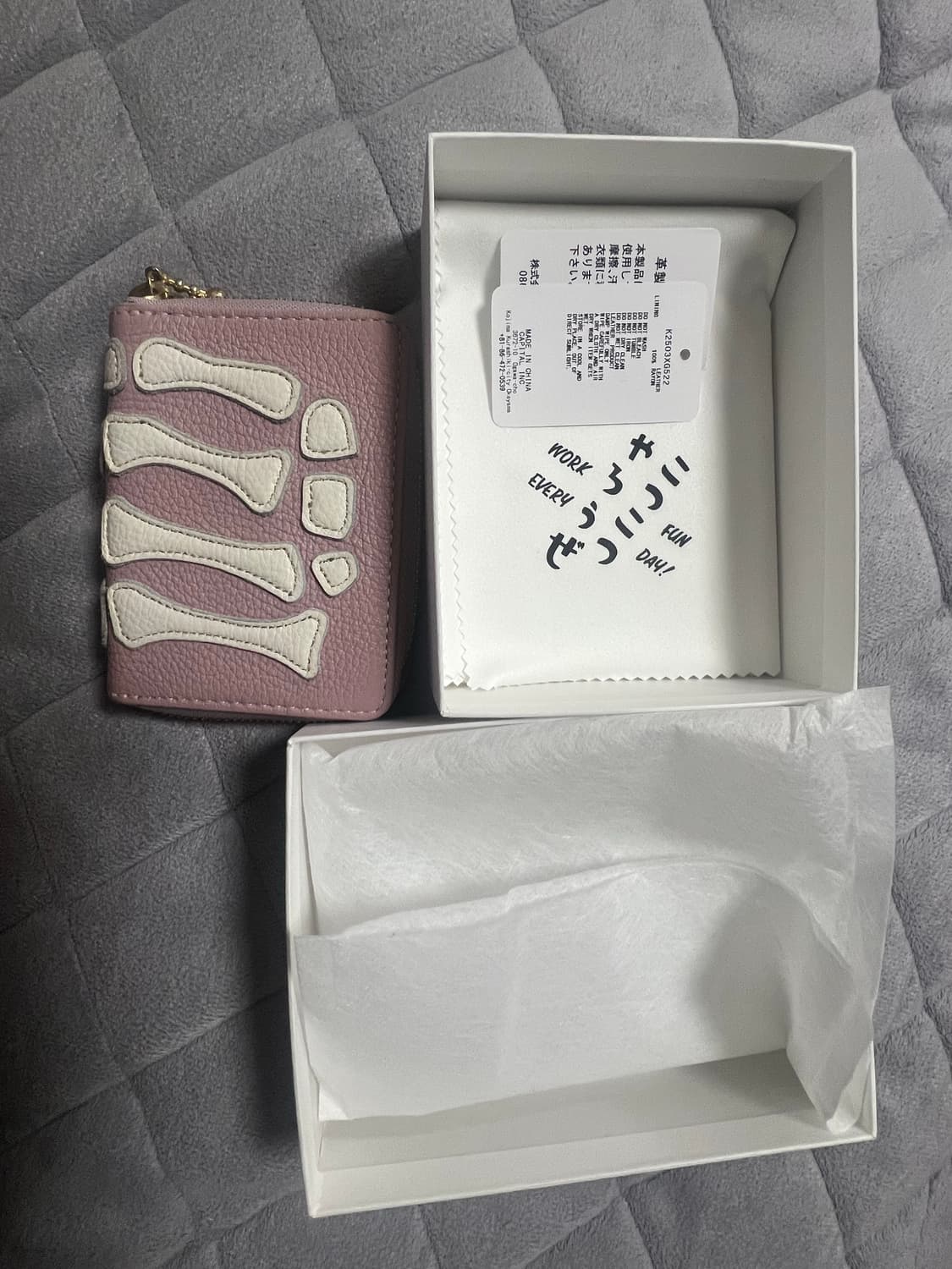 캐피탈 떰즈 업 본 미니 지갑 핑크 상품이미지2