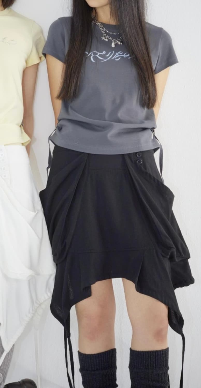 코이세이오 리본 사이드 스트랩 반팔 코이세이오 반팔 상품이미지4