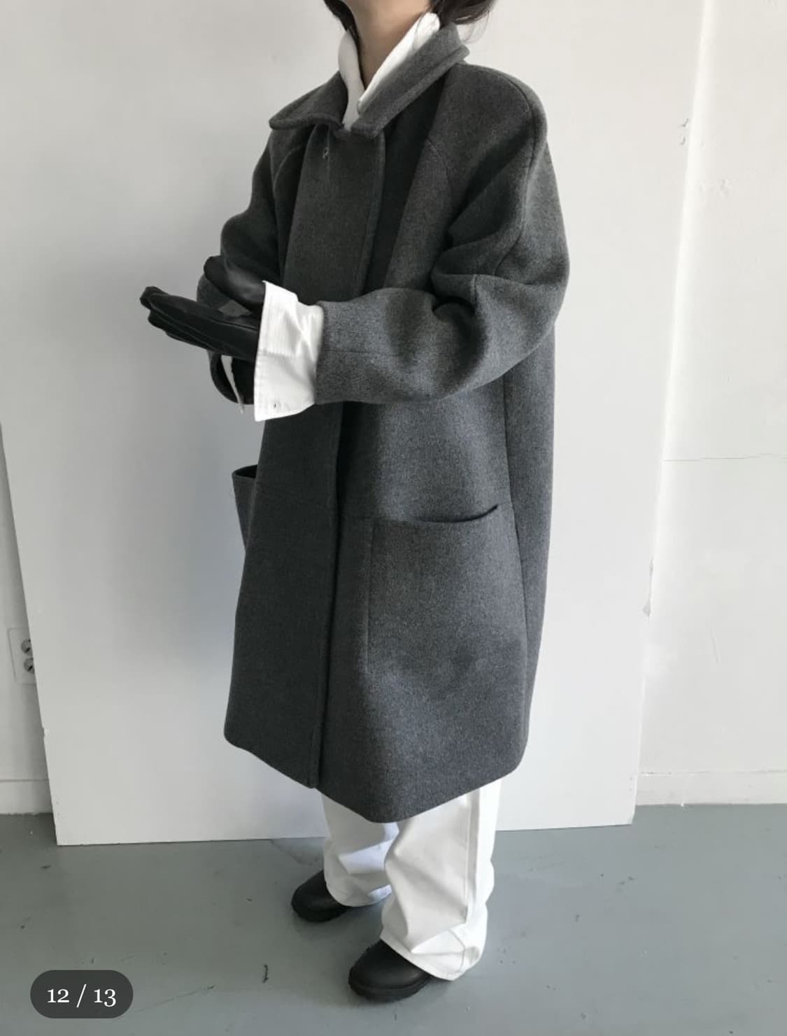 애옹쓰 2025 Mannish Half Coat 상품이미지2