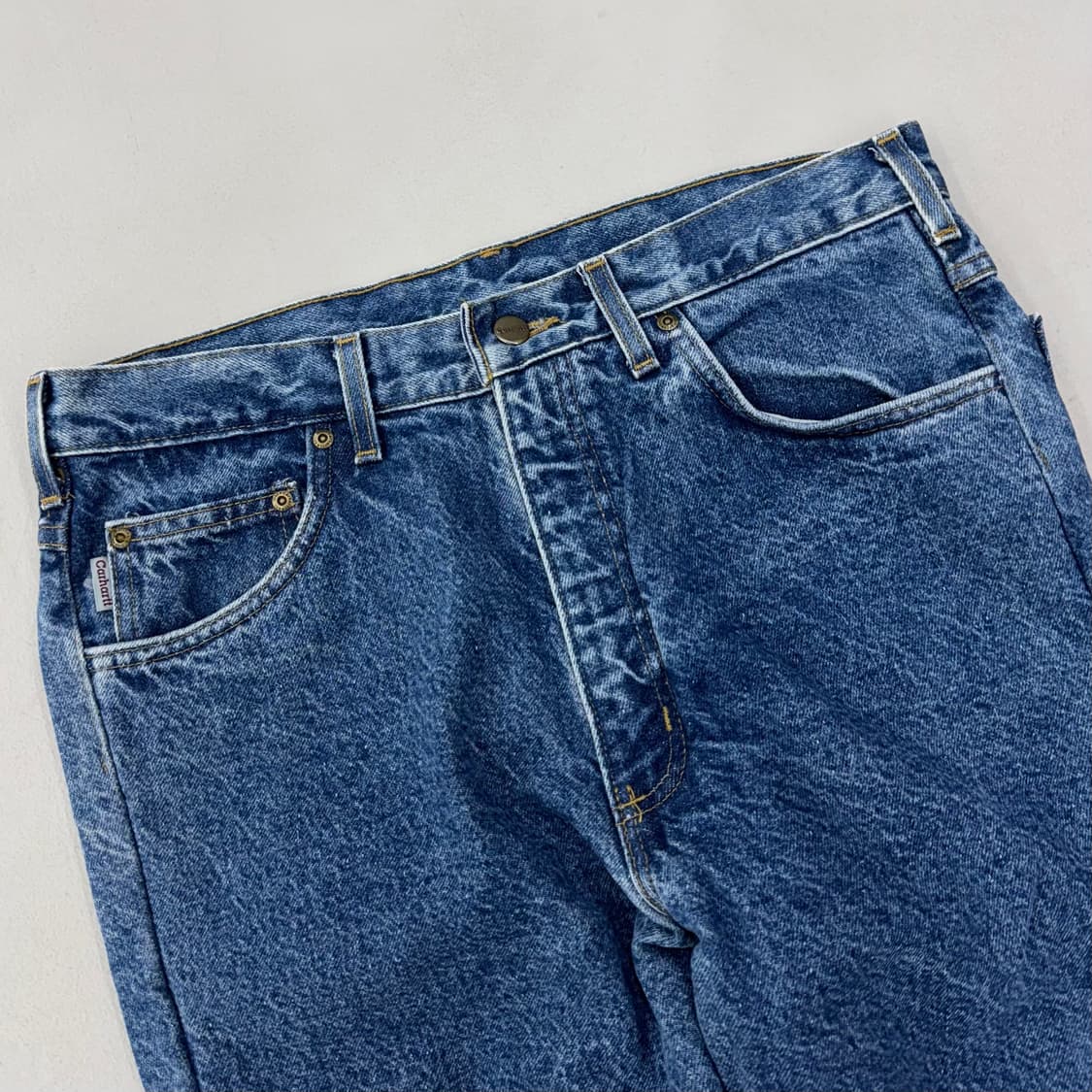 칼하트 OG 가죽패치 워크 데님팬츠 상품이미지4