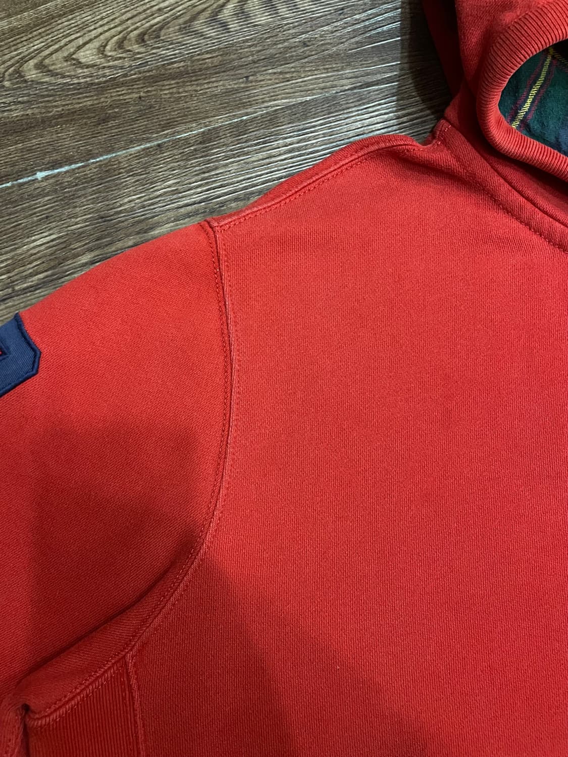 폴로 랄프로렌 빅포니 체크 후드집업 레드 상품이미지7