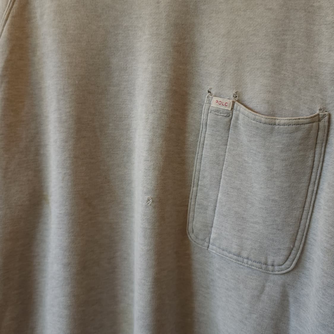 90s 폴로 컨트리 포켓 스웻셔츠 라이트 그레이 M 상품이미지5