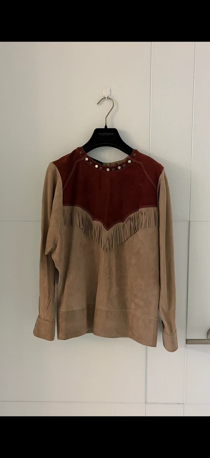 Isabel Marant 스웨이드 프린지 블라우스 44,55 정품 상품이미지5