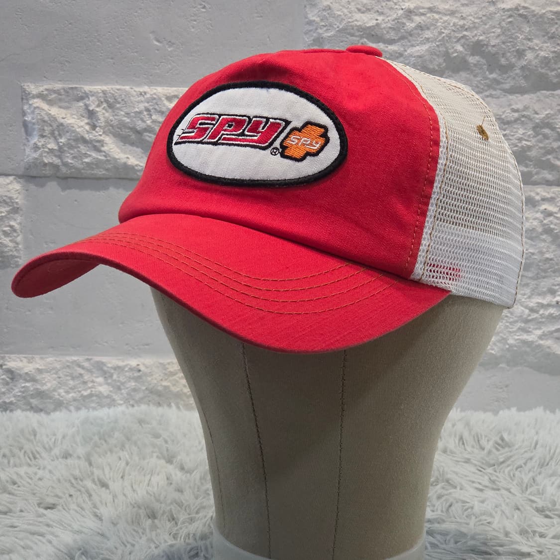 M1-9:SPY 클래식 메쉬 캡 레드/화이트 (56-59) 상품이미지3