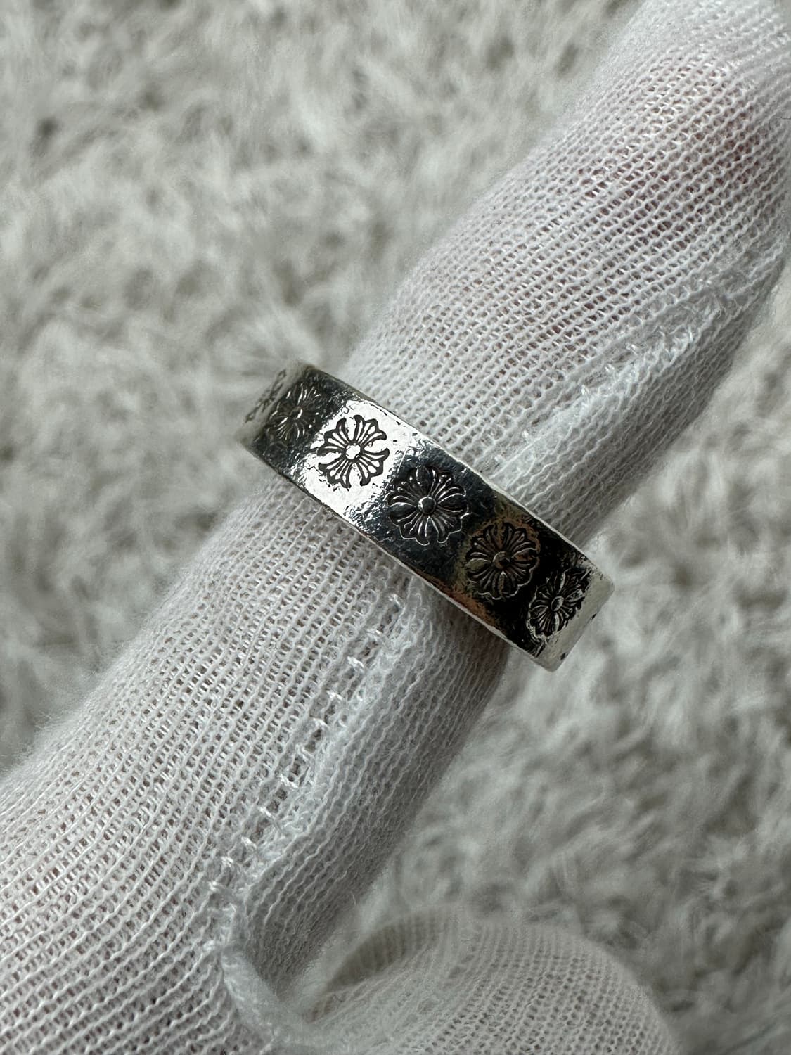 [US 5.5] 백화점판 정품 크롬하츠 퍽유링 6mm 상품이미지5