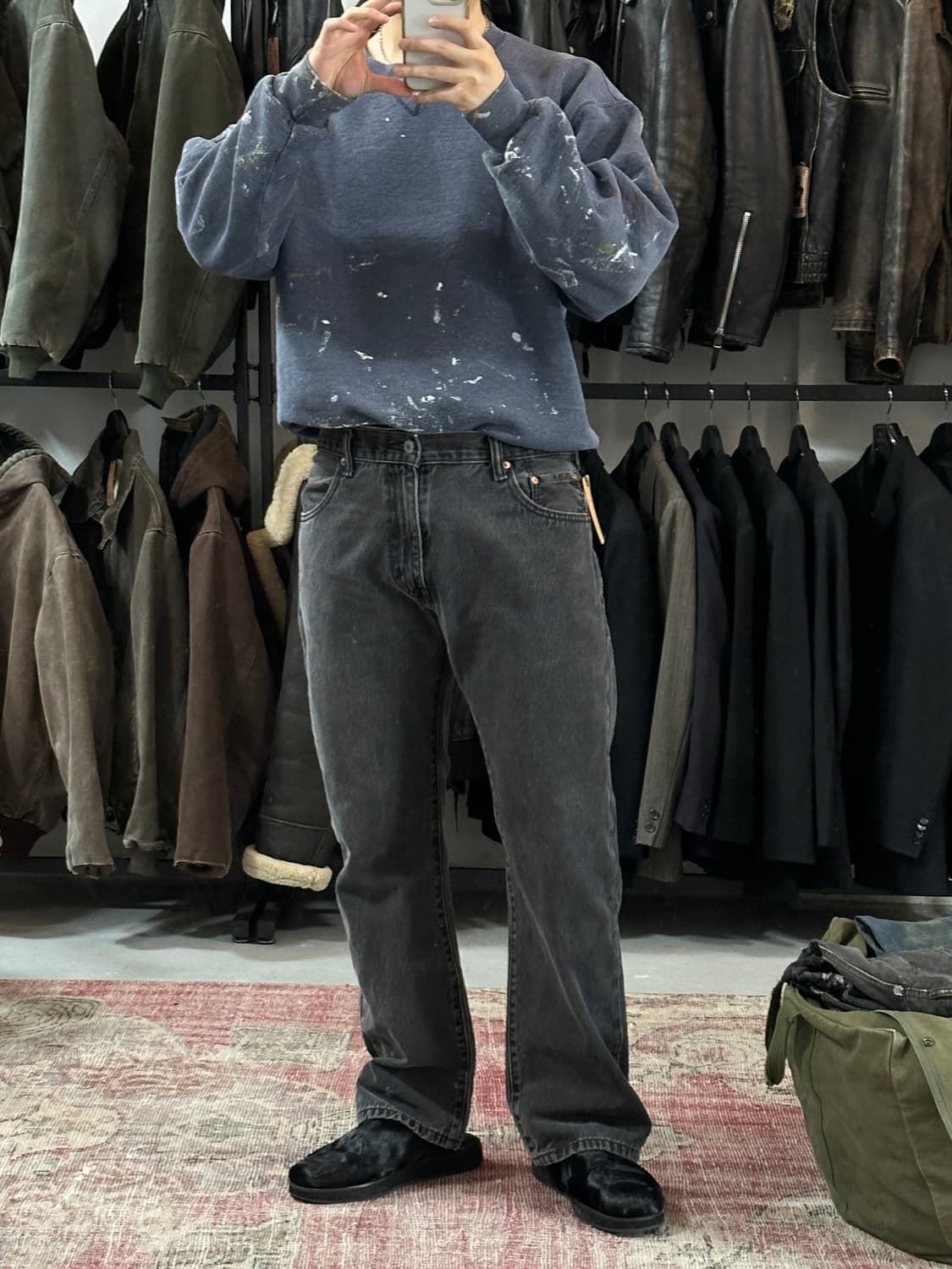 00's 리바이스 517 블랙 부츠컷 플레어진 상품이미지2