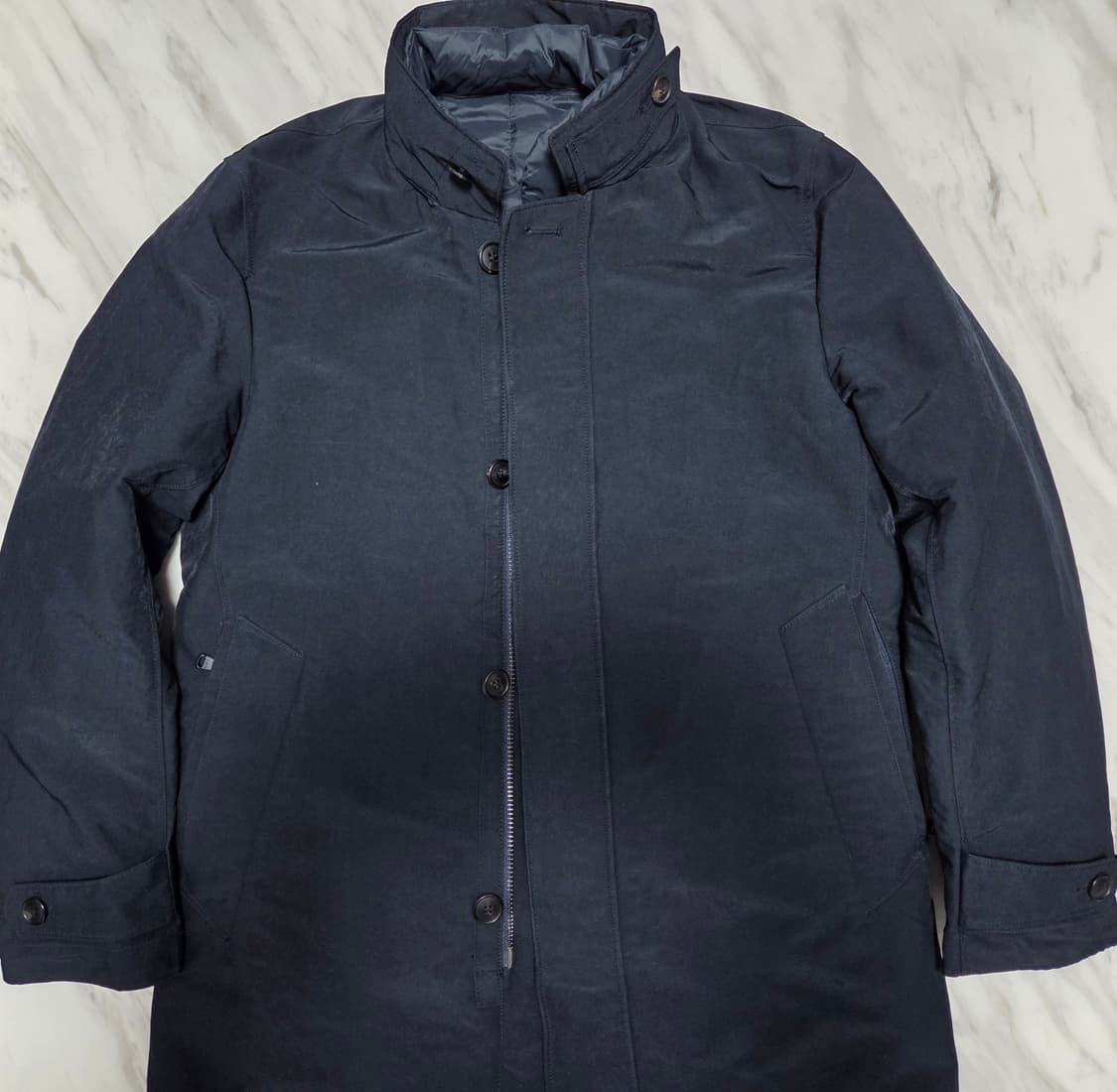 헤지스 구스다운 내피탈착 하프 코트 상품이미지5