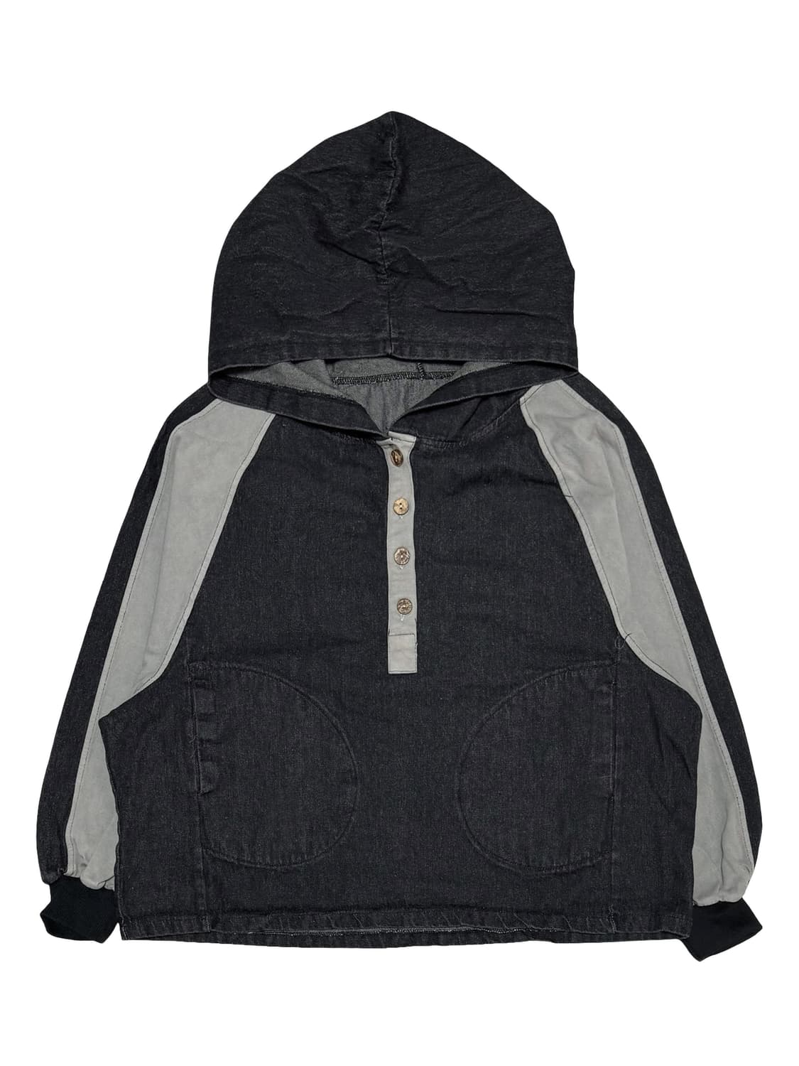 Denim Pullover Hood T-Shirt 상품이미지3