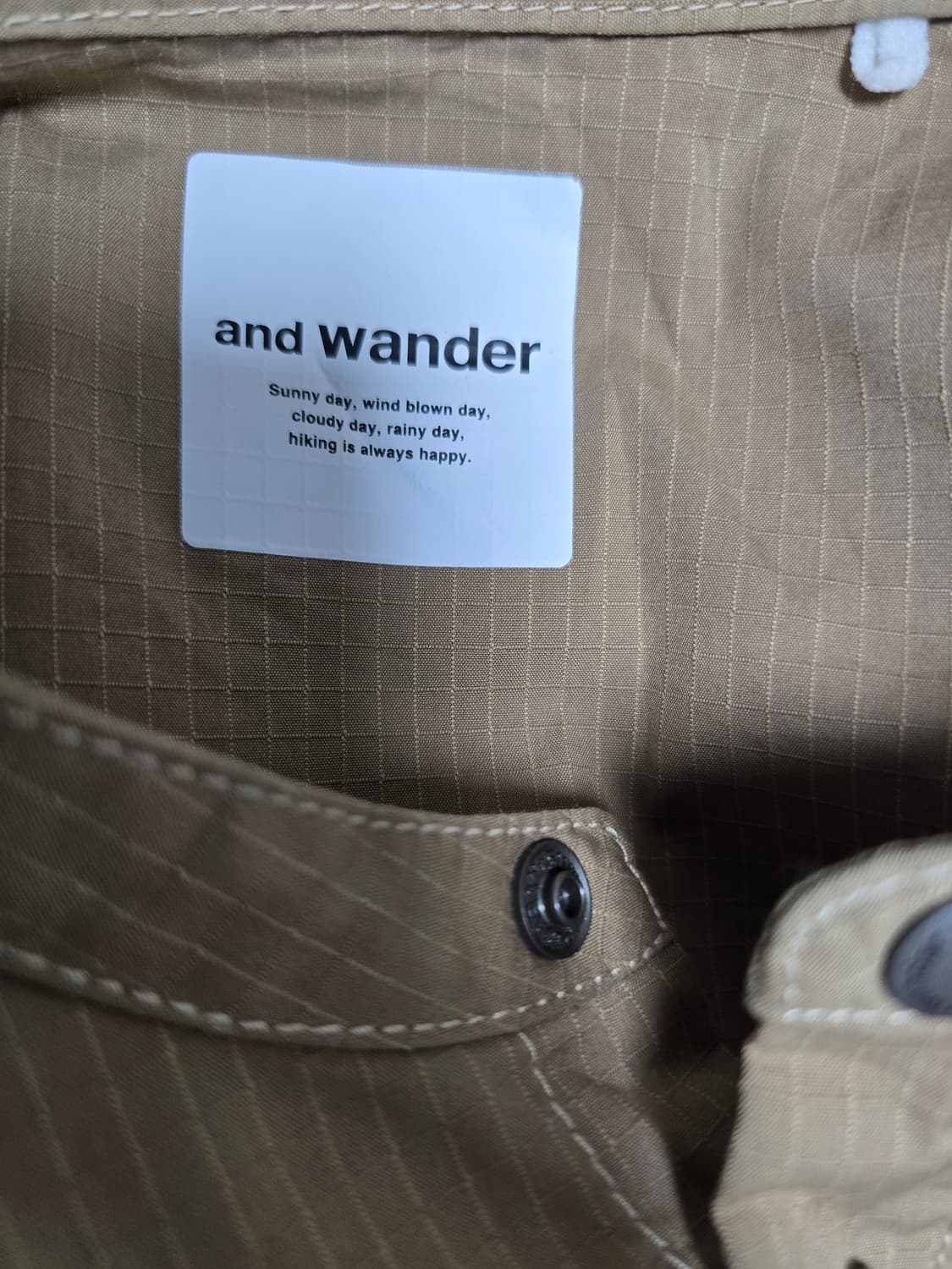 앤드원더 ANDWANDER 쿨맥스 풀오버 셔츠 _ 테크웨어 상품이미지6