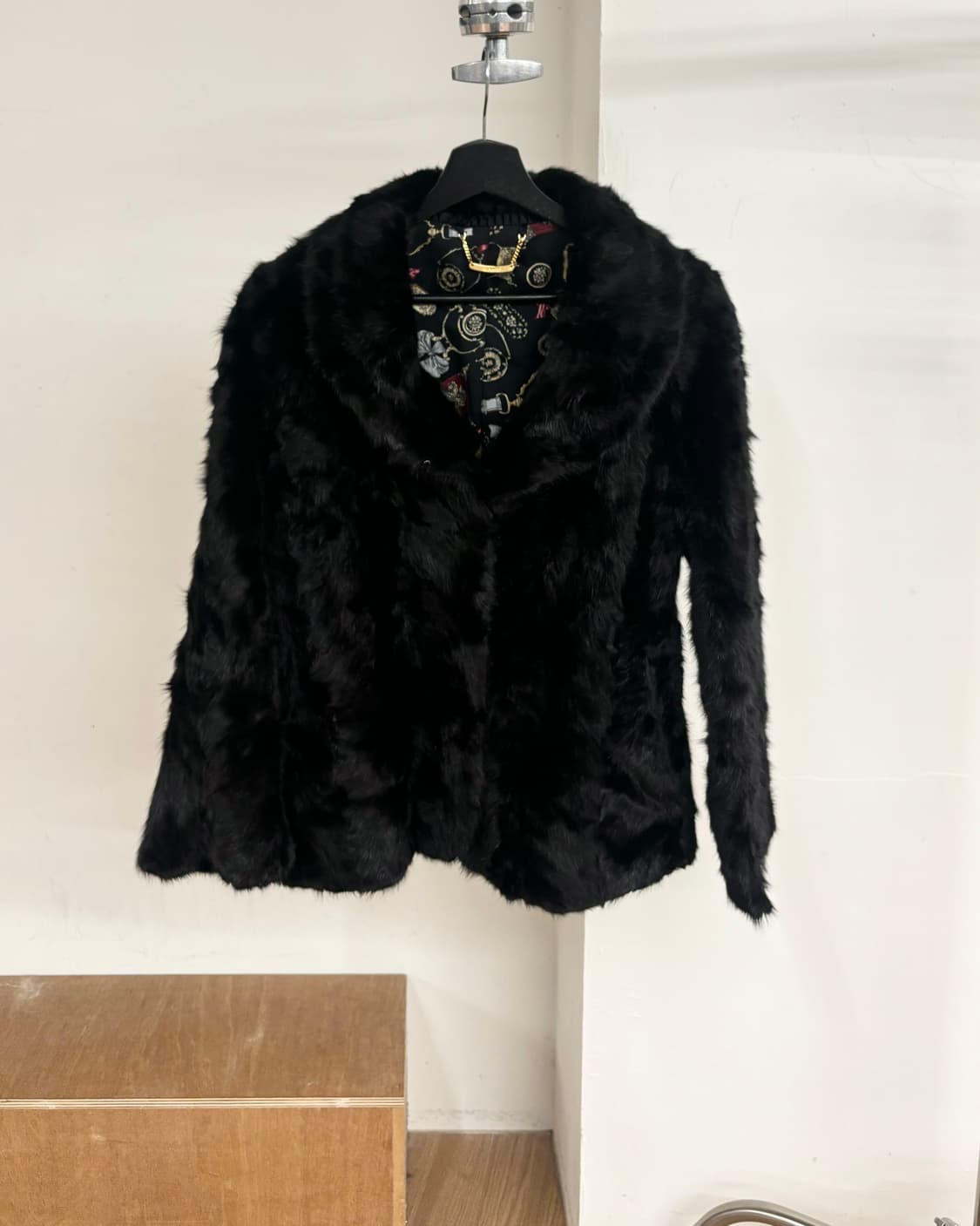 리포터 블랙 밍크 퍼 자켓 상품이미지1