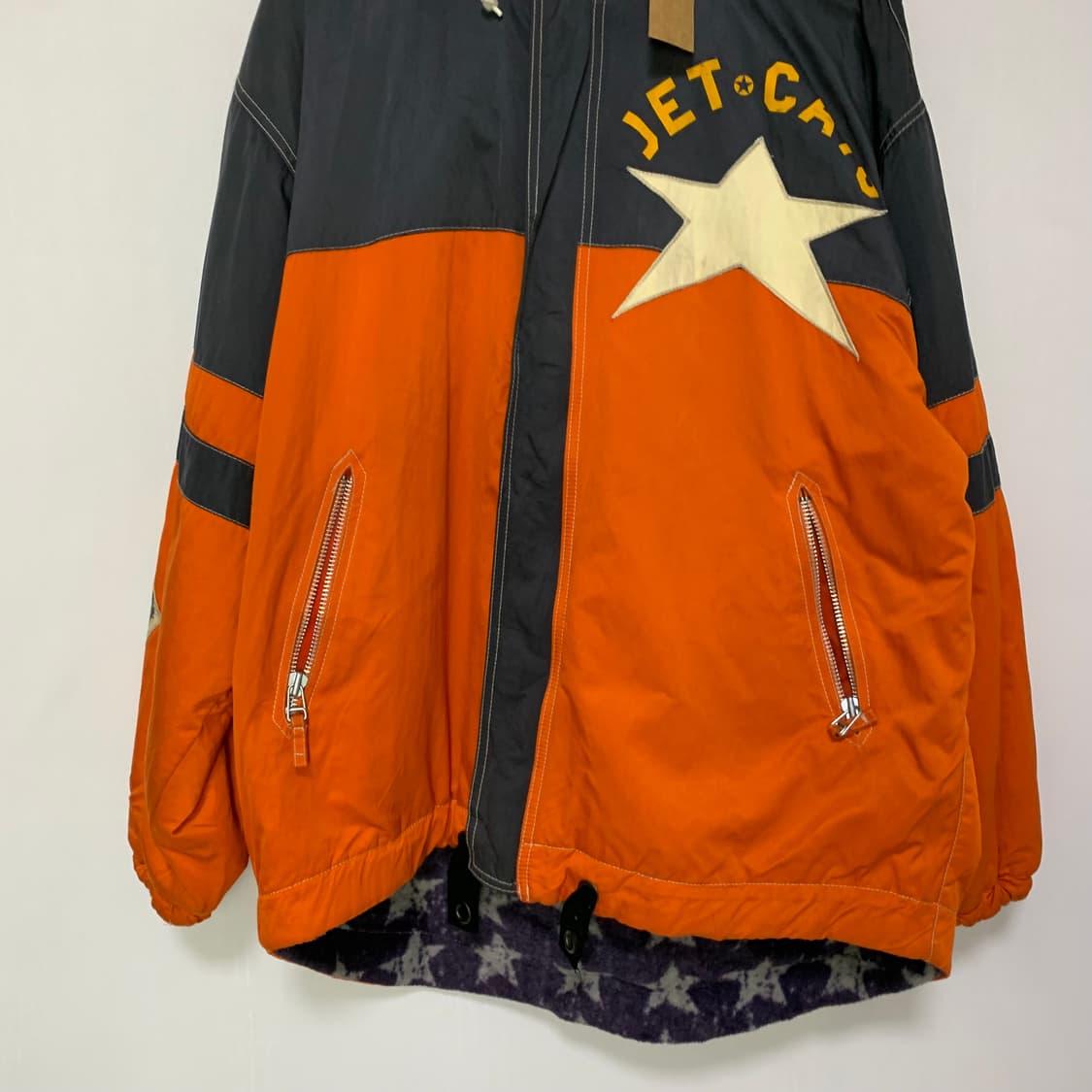 jpn 일본 빈티지 오렌지 스타 후드 바람막이 2010s 상품이미지4