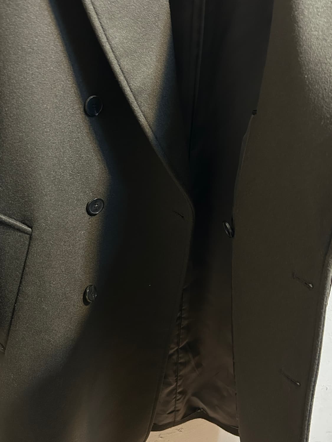 인사일런스 더블 브레스티드 울 캐시미어 코트 상품이미지6