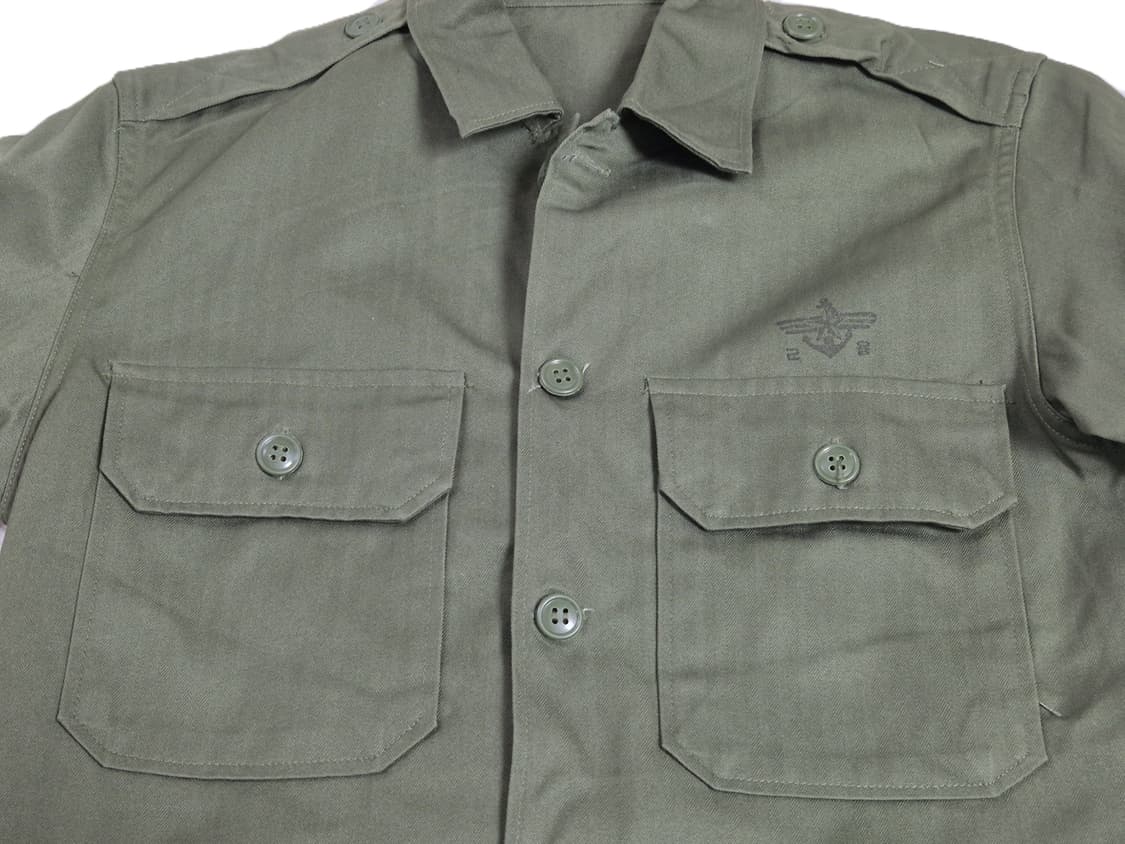 국군 구형 훈련복 민무늬 전투복 상의 자켓 (M) (2) (미사용품) 상품이미지7