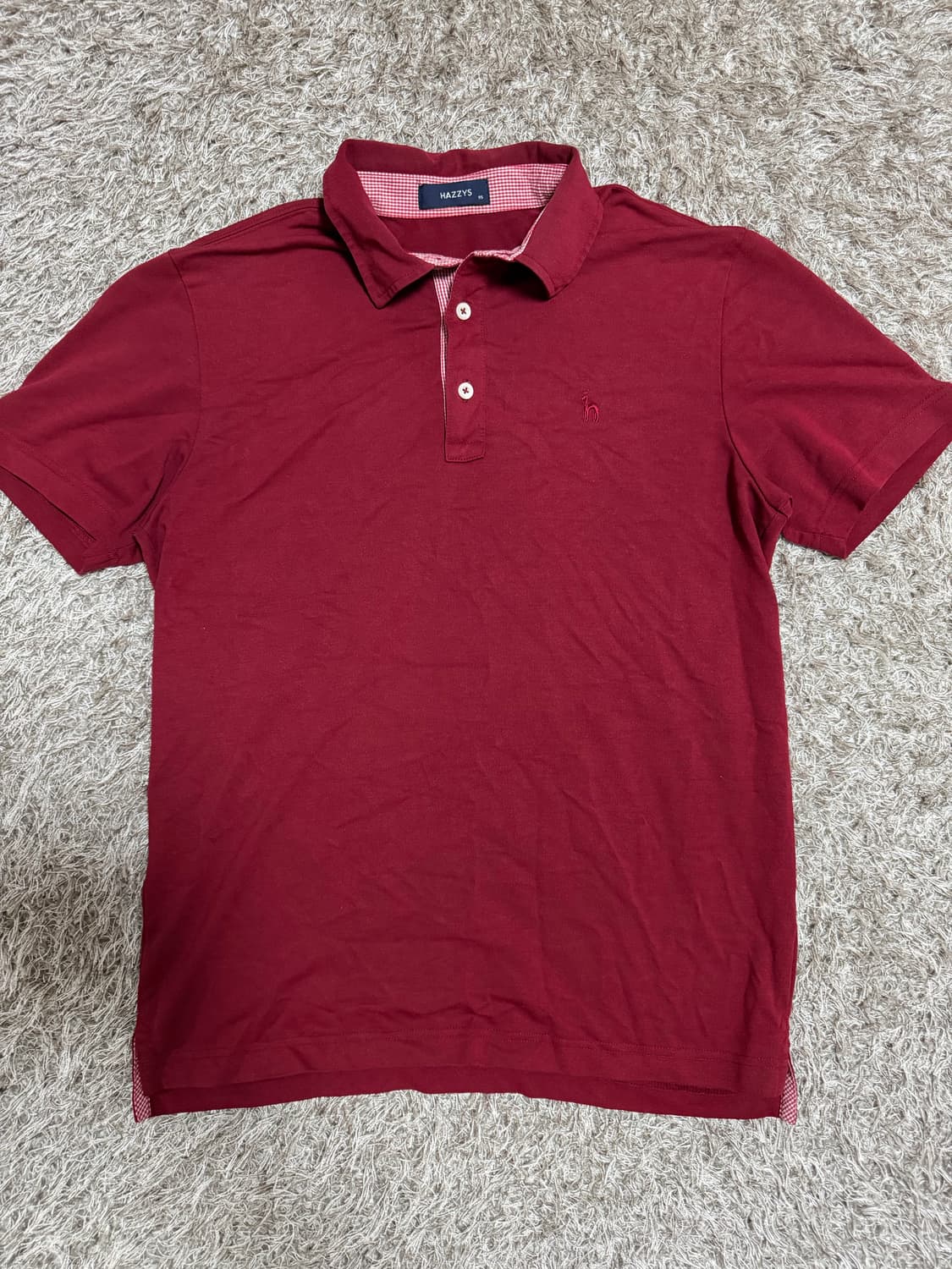 [95] 해지스 반팔 카라티 레드 상품이미지2