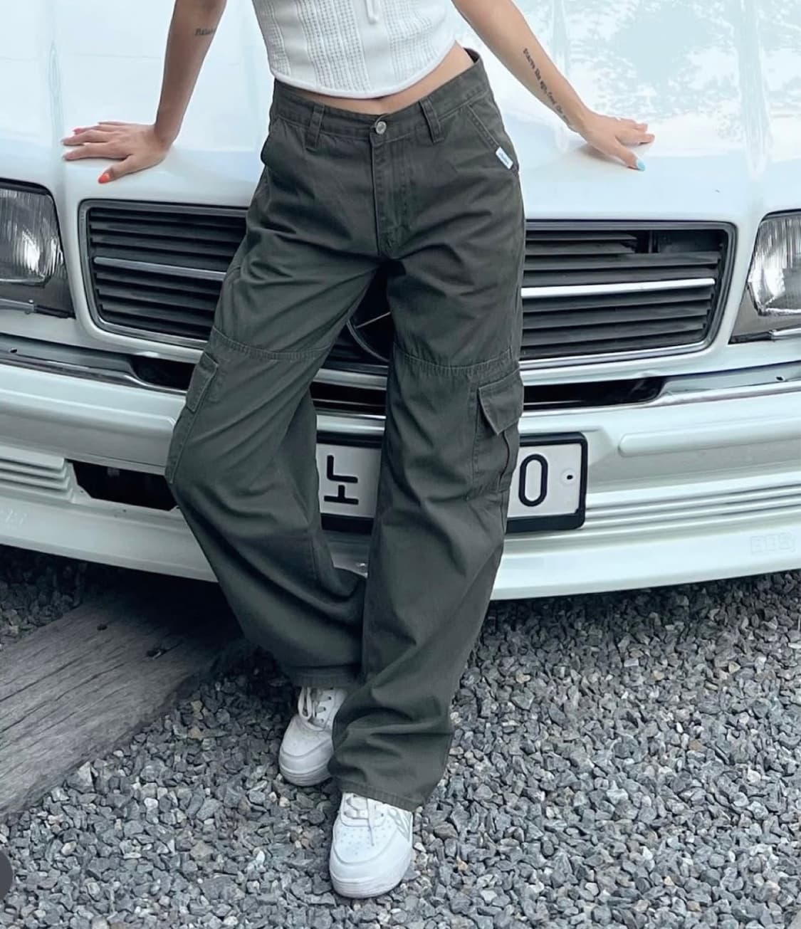 새상품) 채일리더라벨 카고 팬츠 바지 애즈이프캘리 글로니 세릭 상품이미지5