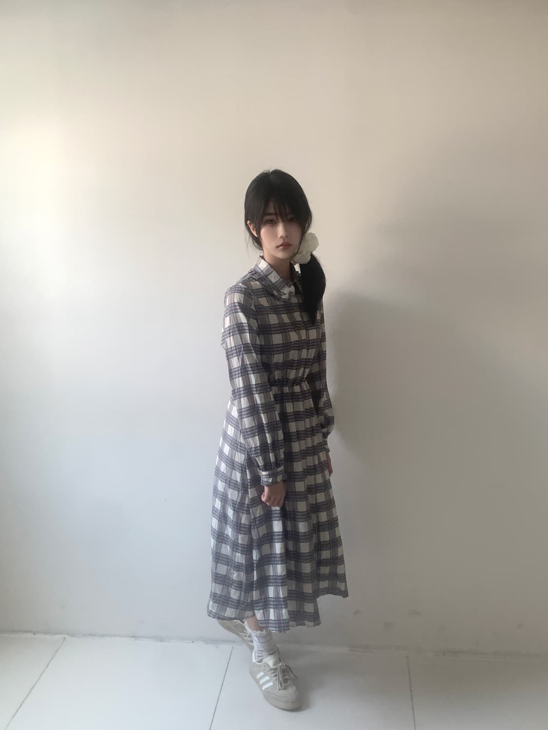 Check button dress 상품이미지5
