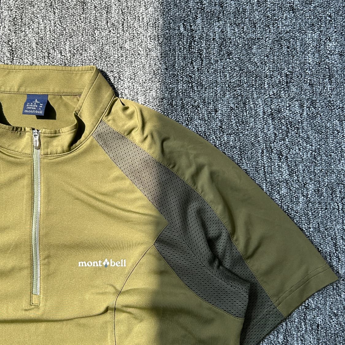 몽벨 카키 기능성 반팔티셔츠 상품이미지3