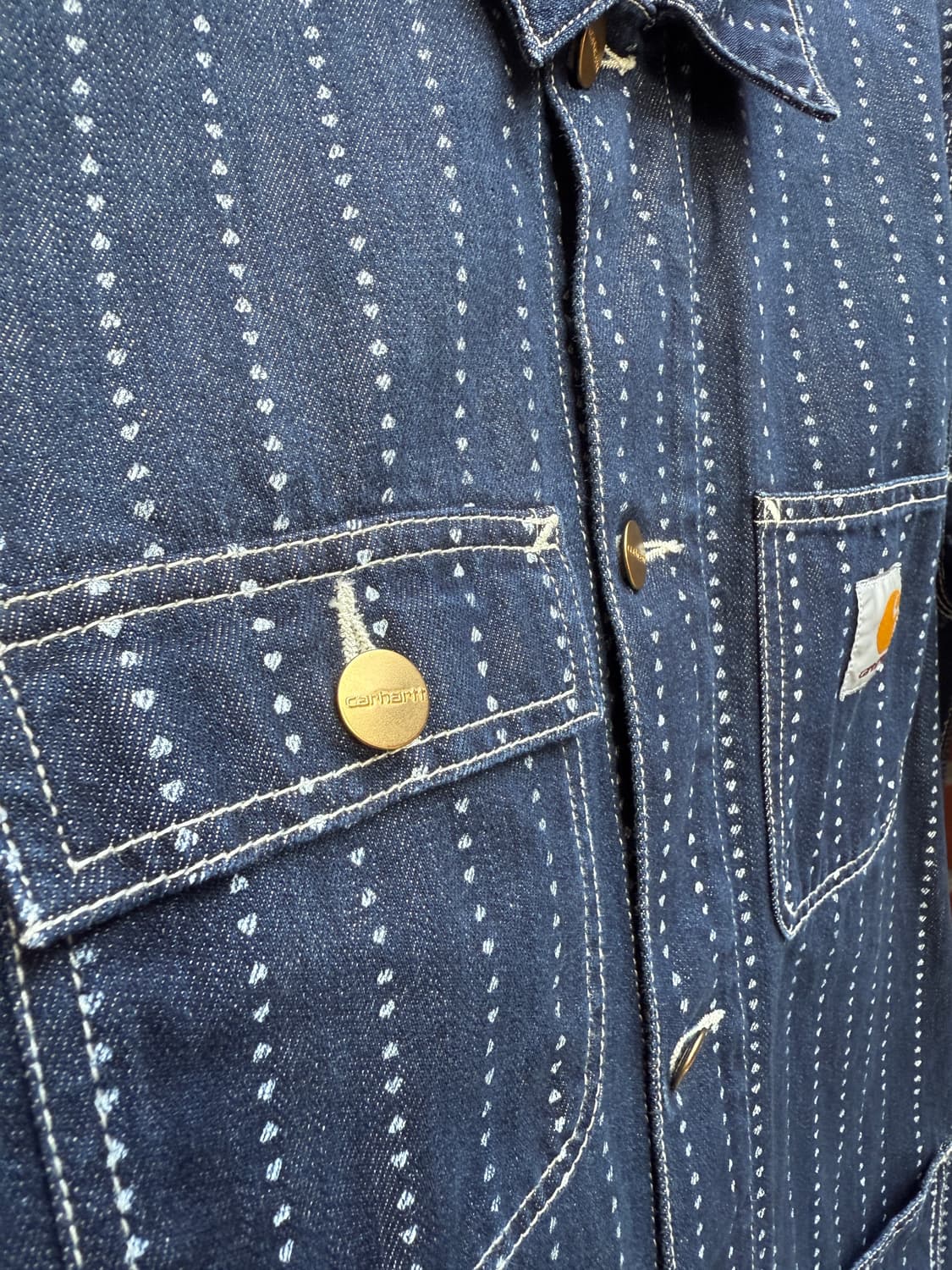 칼하트 데님 스트라이프 자켓 상품이미지4