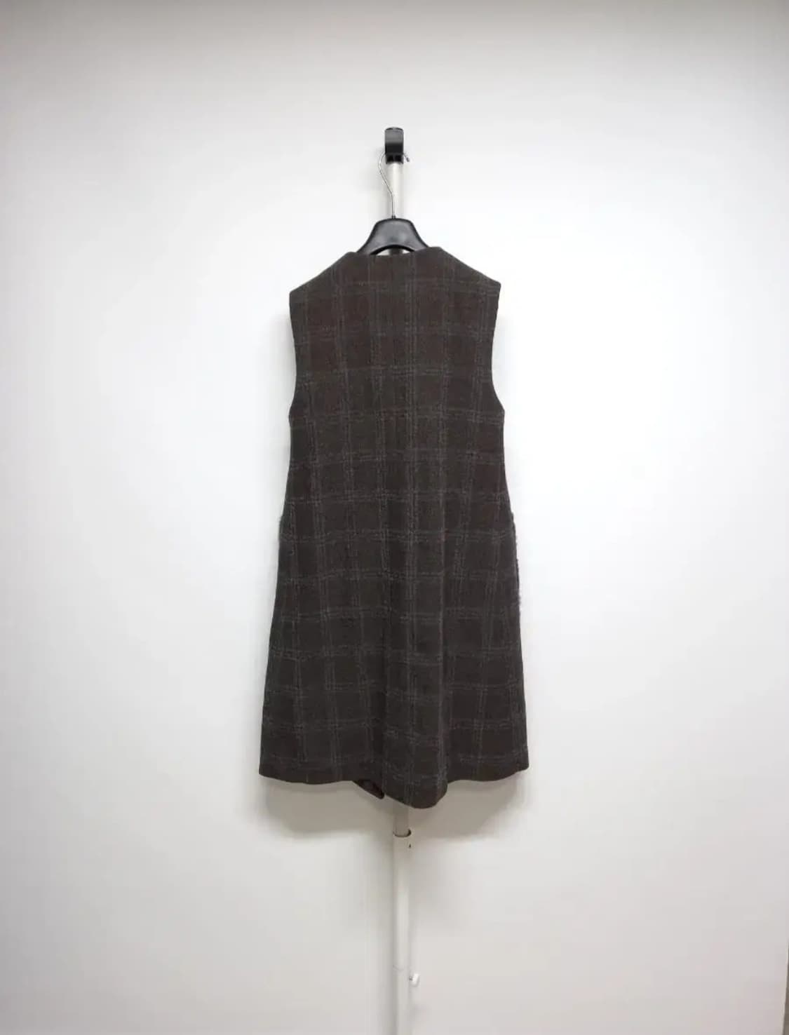 새 르베이지 춘추동 트위드 롱 베스트 55.66 상품이미지2