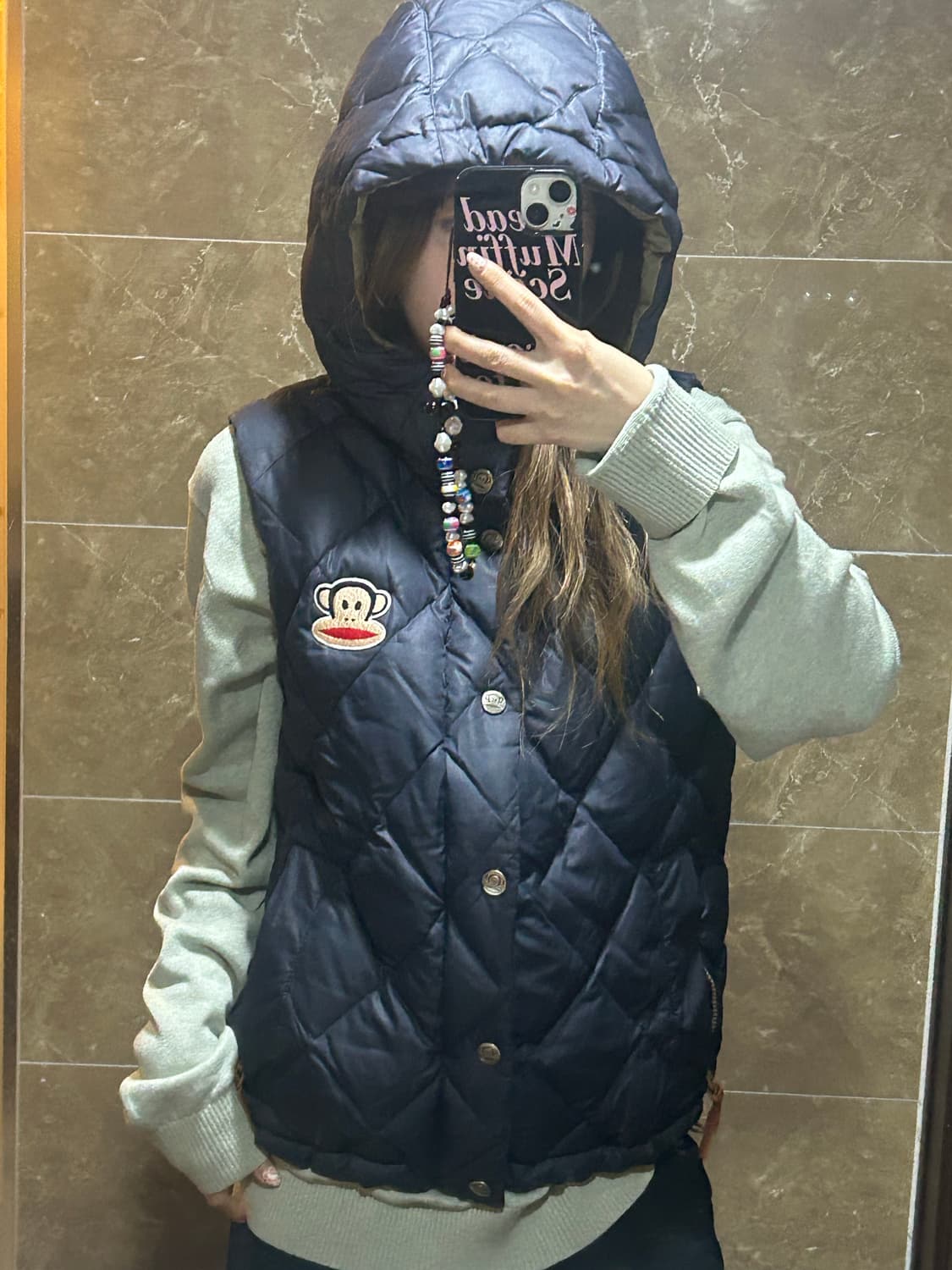 폴프랭크 덕다운 조끼 패딩 상품이미지2