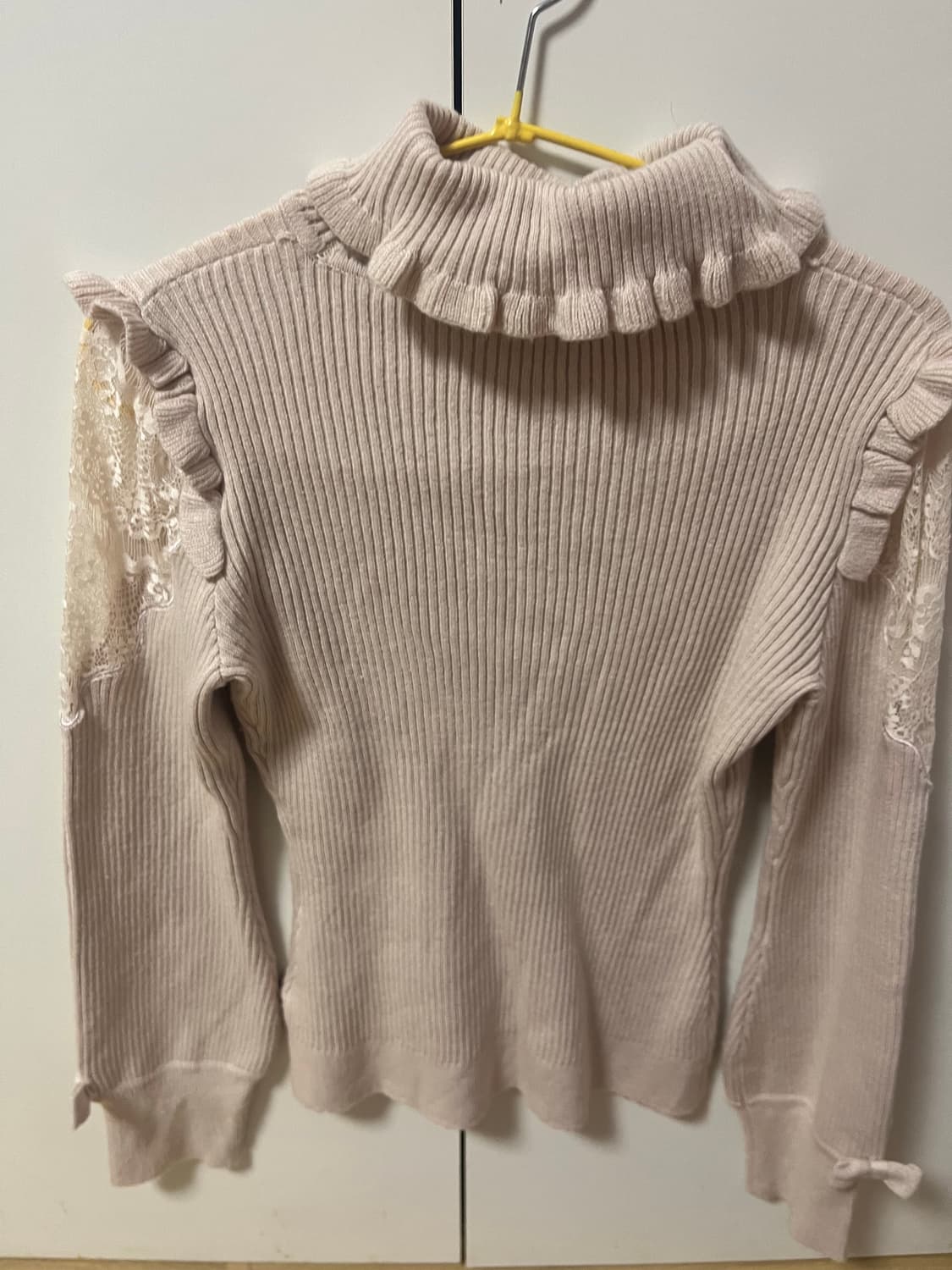 빈티지 리즈리사 니트긴팔골지핑크 스나계 히메갸루 라떼갸루 상품이미지2