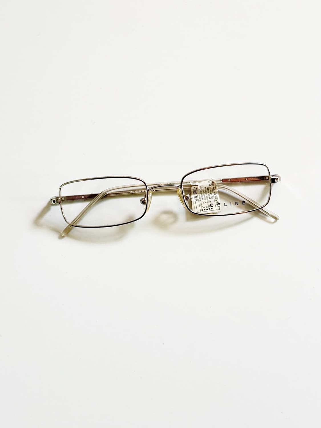 CELINE 셀린느 실버 메탈 슬림 스퀘어 빈티지 안경 상품이미지1