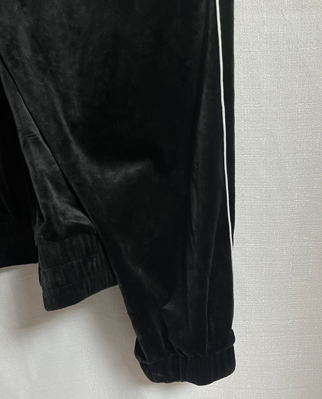 널디 오버핏 크롭 벨벳 져지 트랙탑 자켓 점퍼 L 상품이미지2