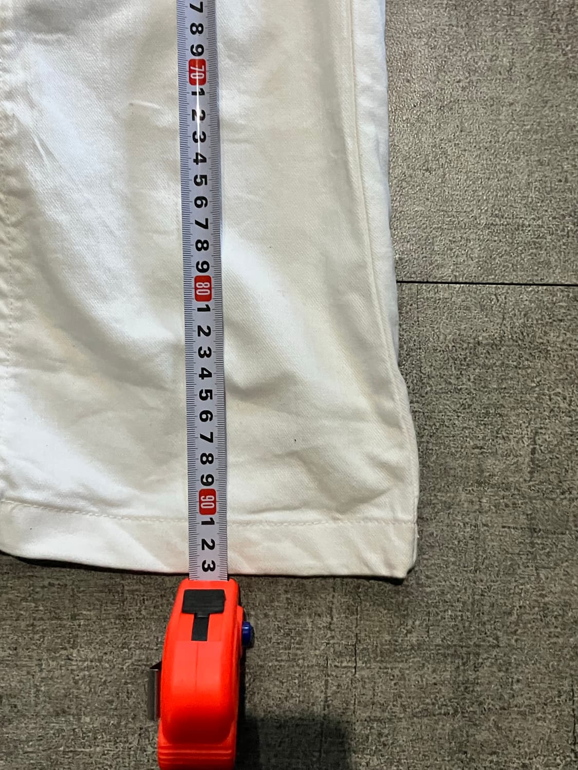 일본빈티지 C-seventeen 핀터깔릭시크 보헤미안 부츠컷팬츠 화이트 상품이미지4