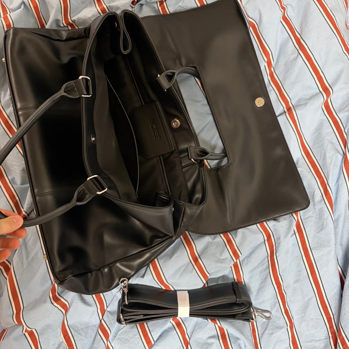 NOISE 블랙 서류가방 숄더백ㄷ 상품이미지3