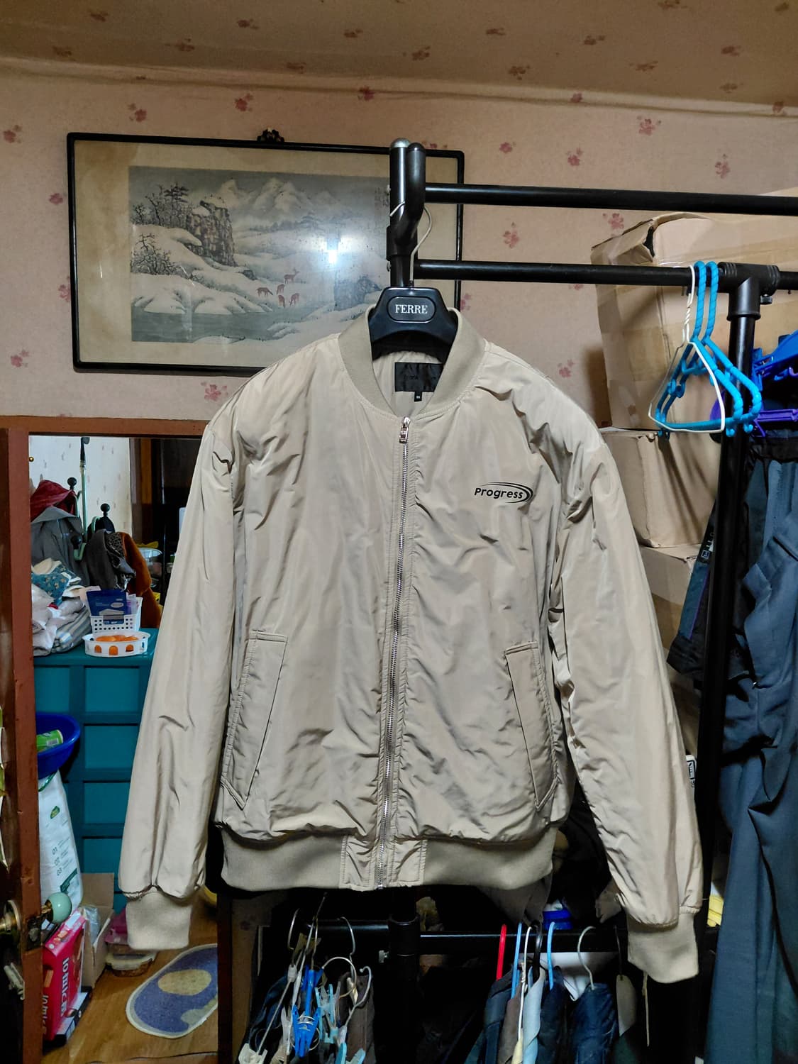 [클라이드엔]프랭크스톤 오버핏 항공점퍼 95사이즈  상품이미지1