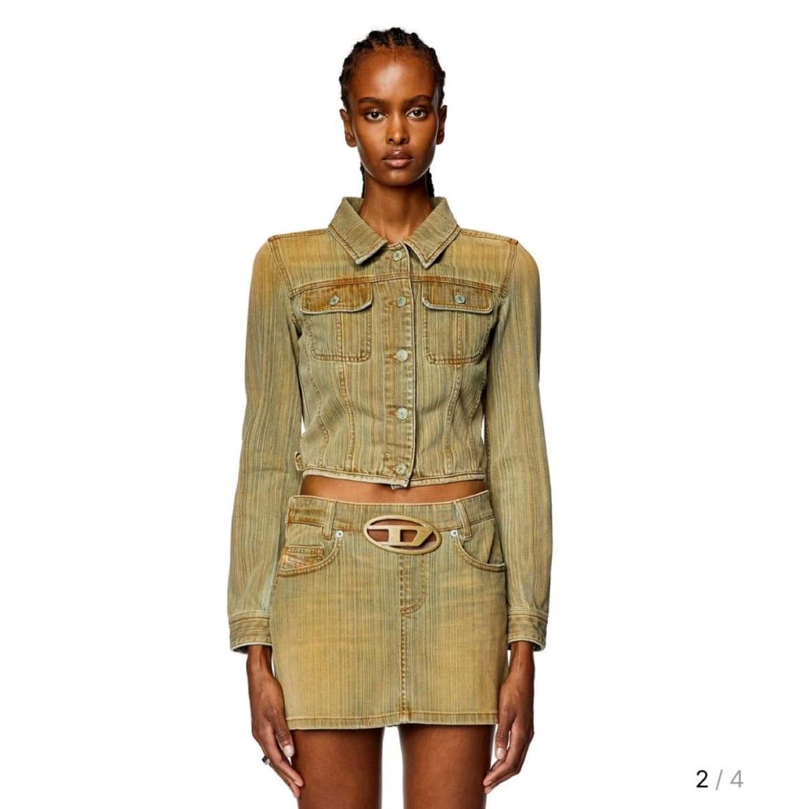 Diesel 디젤 데님 크롭 자켓 새상품 상품이미지1