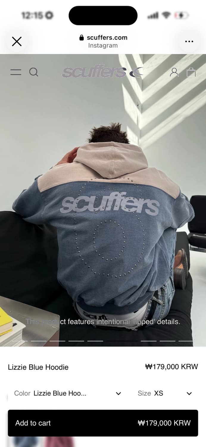 Scuffers 서커퍼스 후드티 상품이미지1