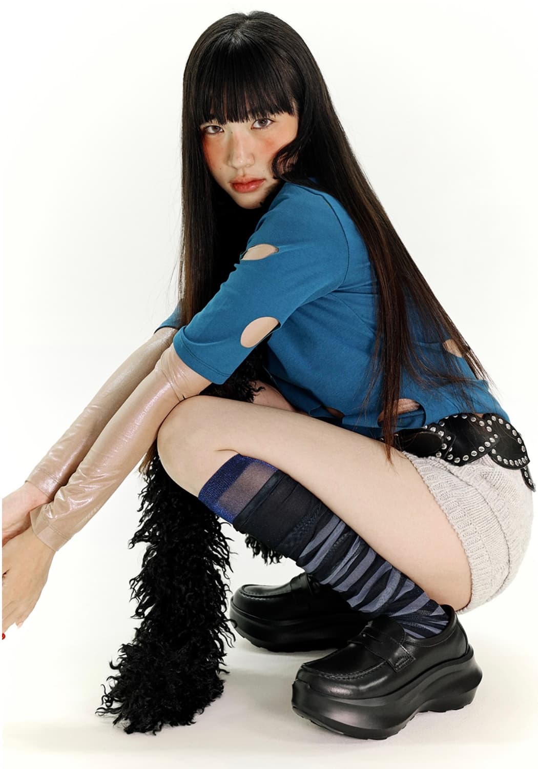 야세 카우하이드 플랫폼 로퍼 240 상품이미지4