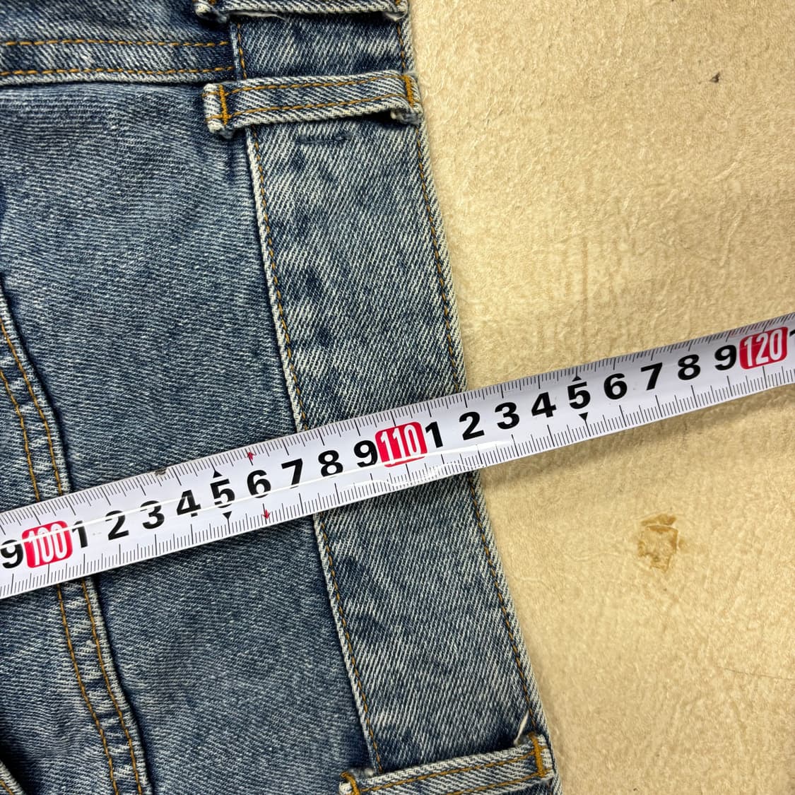 빈티지 패치워크 와이드 데님 팬츠 상품이미지5
