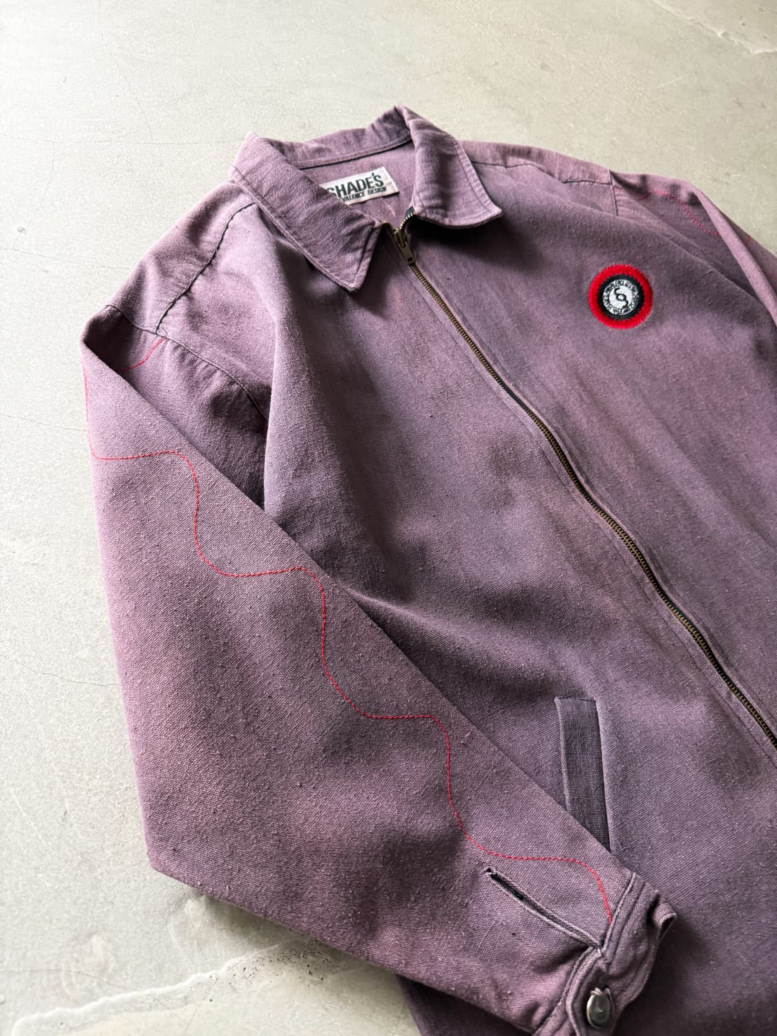 Vintage Faded Shades Zip-Up Work Jacket 상품이미지5