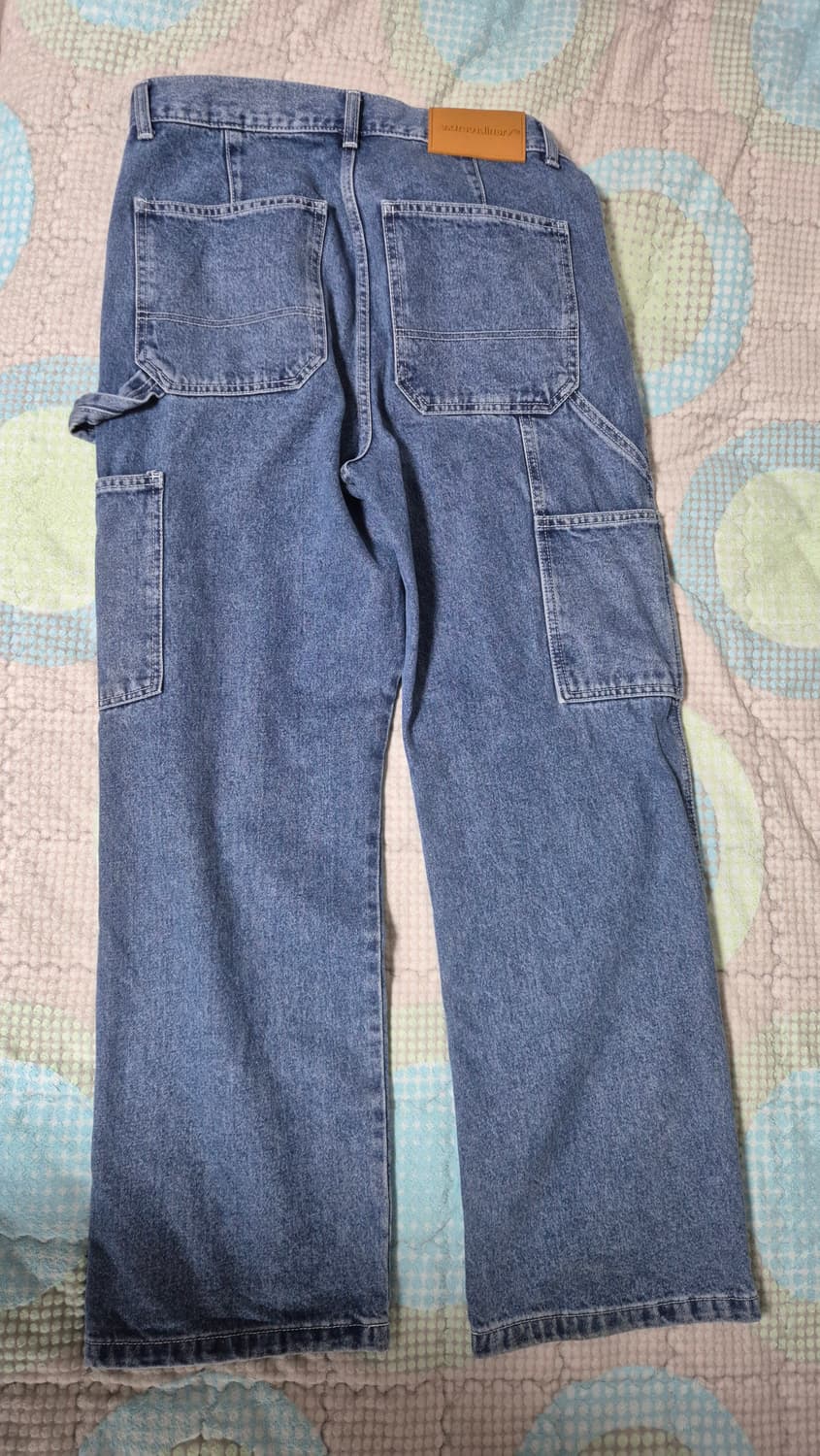 엑스트라오디너리 더블니 데님 라이트인디고 m 상품이미지3