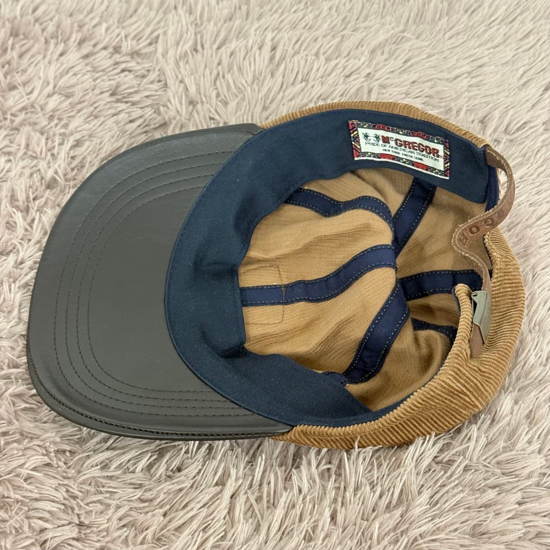 빈티지 맥그리거 베이지 코듀로이 볼캡 상품이미지5