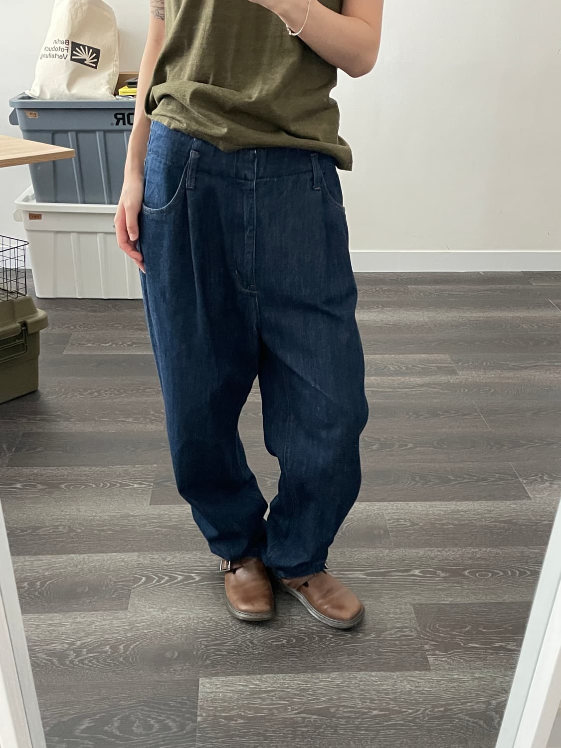 uniqlo jpn pintuck denim 상품이미지3