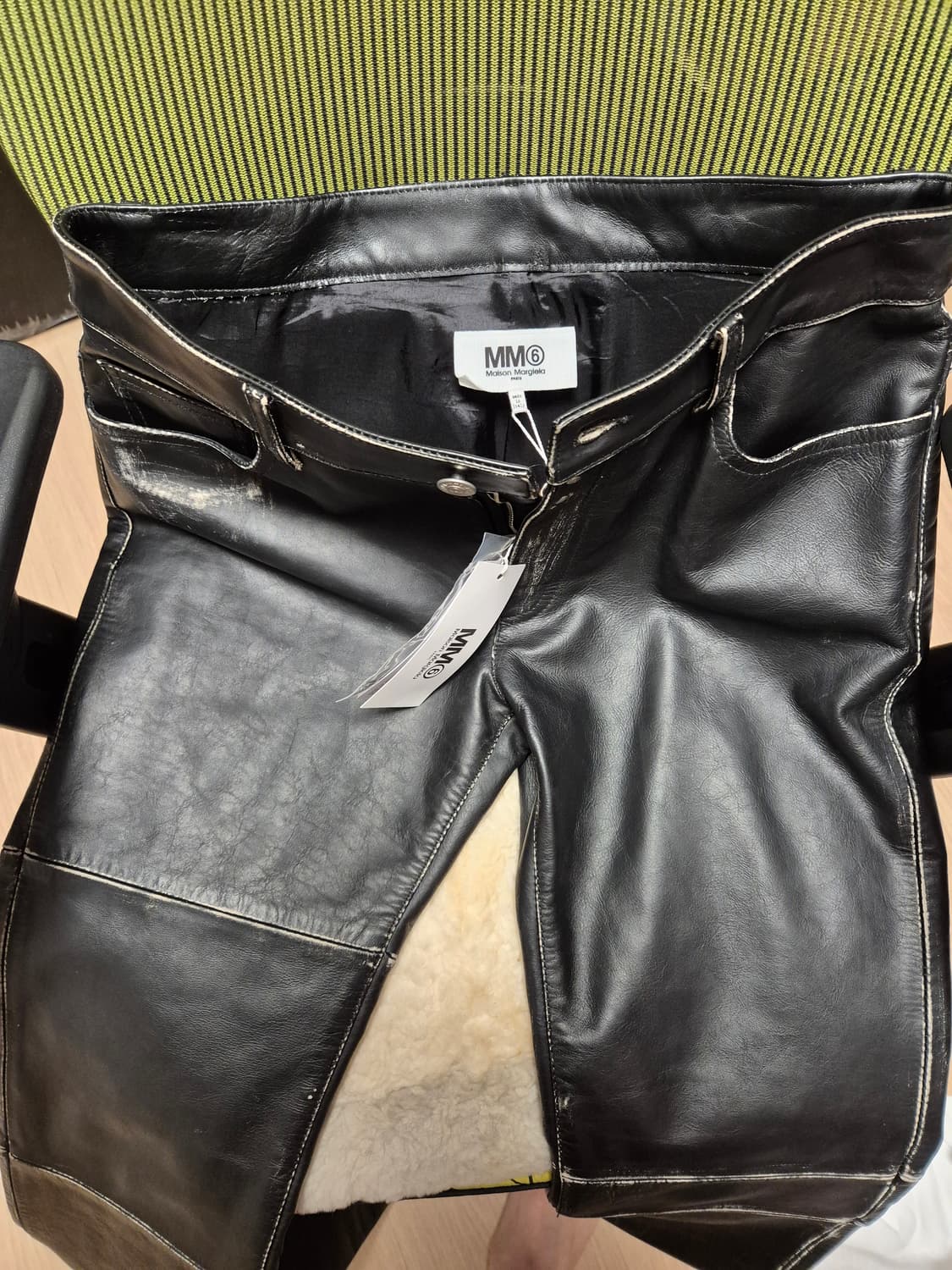 MM6 maison margiela 가죽 바지, 팬츠 새상품 상품이미지4