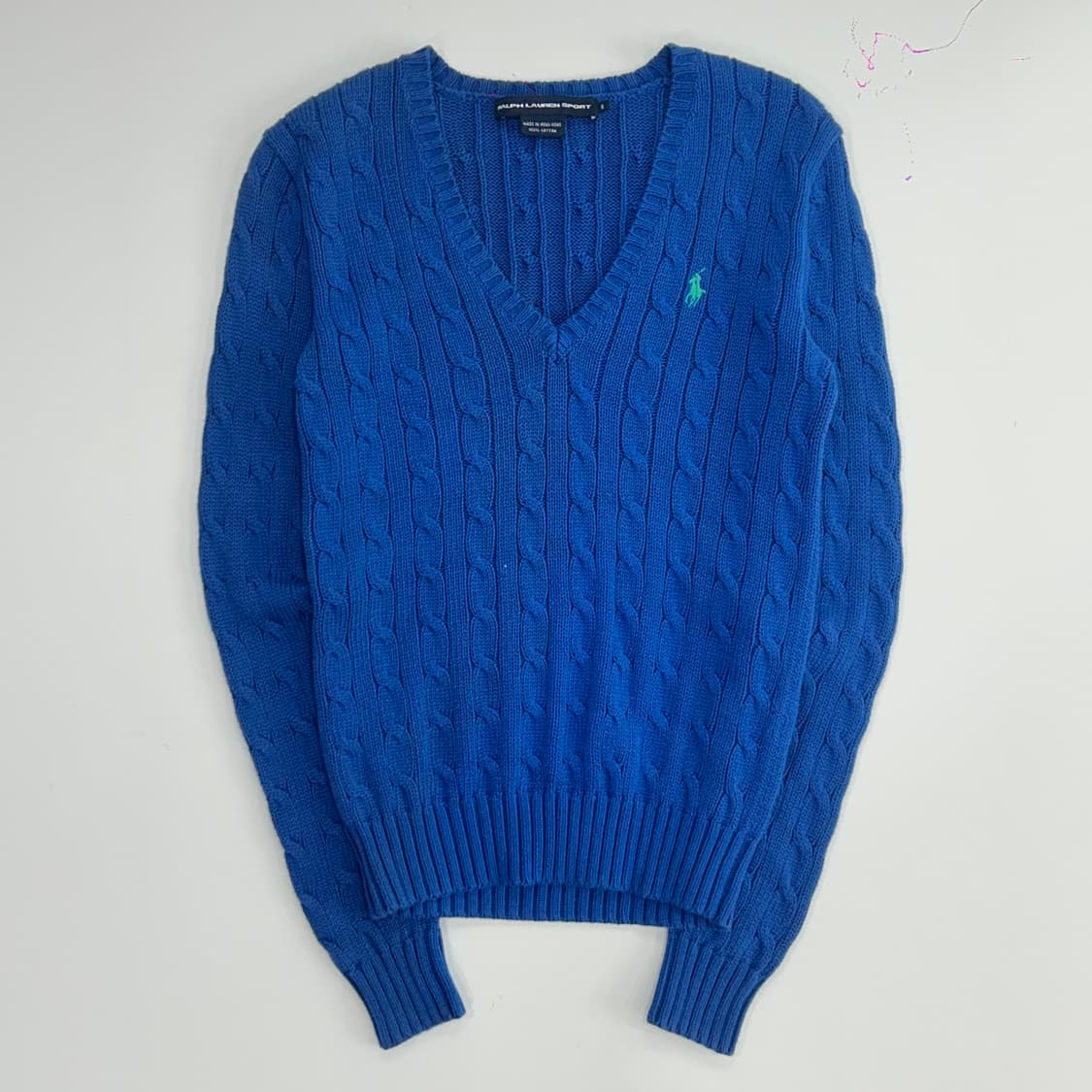 Polo 폴로 민트포니 블루 브이넥 니트  상품이미지3