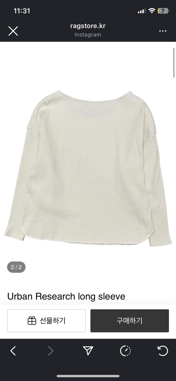 Urban Research의 우먼 롱슬리브 상품이미지2