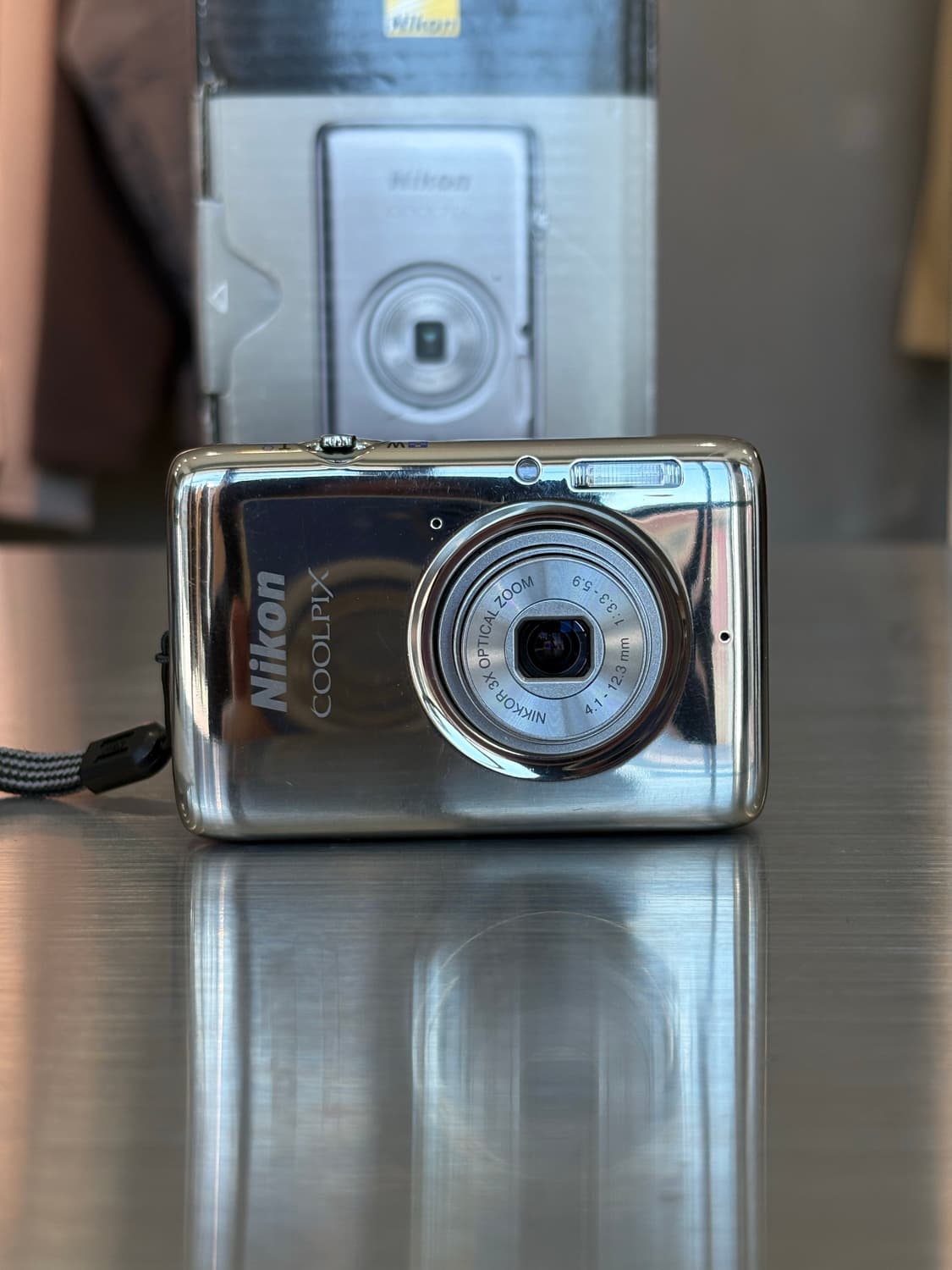 박스O)니콘 쿨픽스 s02 크롬실버 빈티지디카 상품이미지1