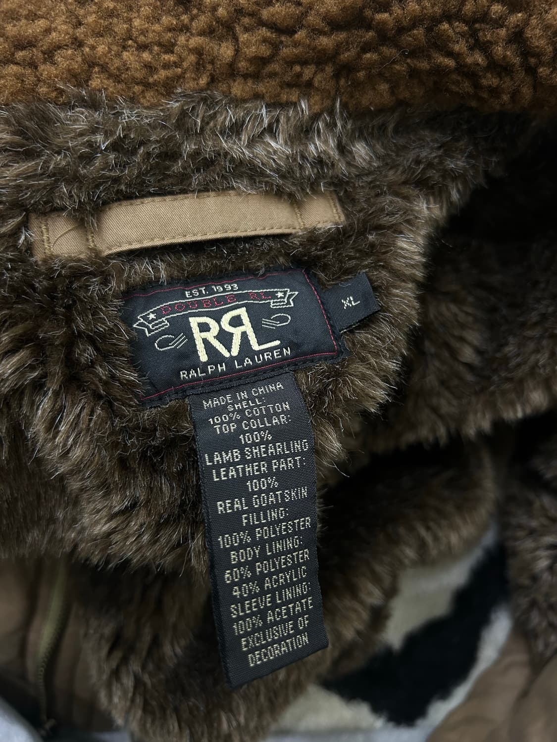 [XL]RRL Type-A2 플라이트 자켓/빈티지브라운 상품이미지7