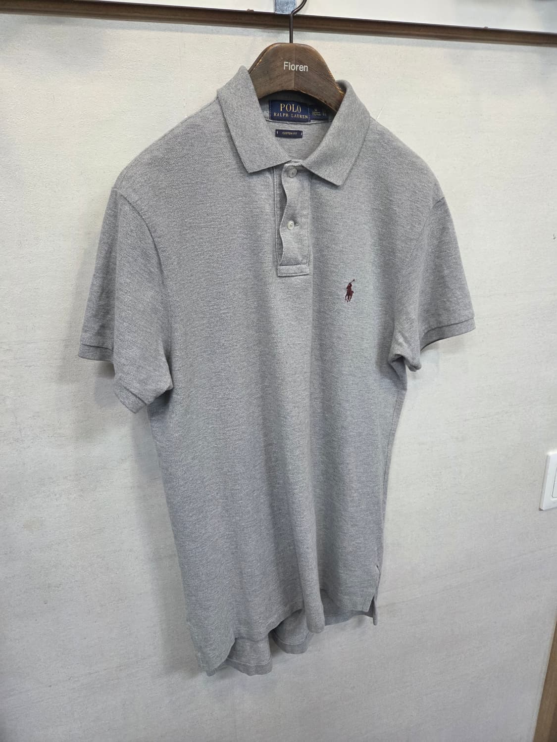 폴로랄프로렌 버건디포니 카라반팔 커스텀핏 m 그레이 상품이미지6