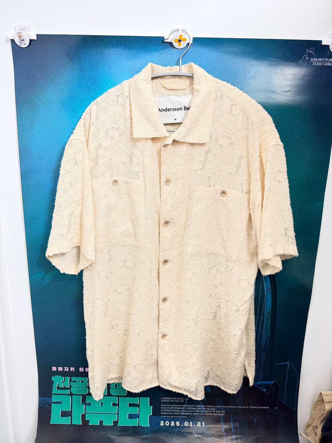 Andersson Bell 엔더슨벨 / 발리 시어 오픈 칼라 셔츠 상품이미지3