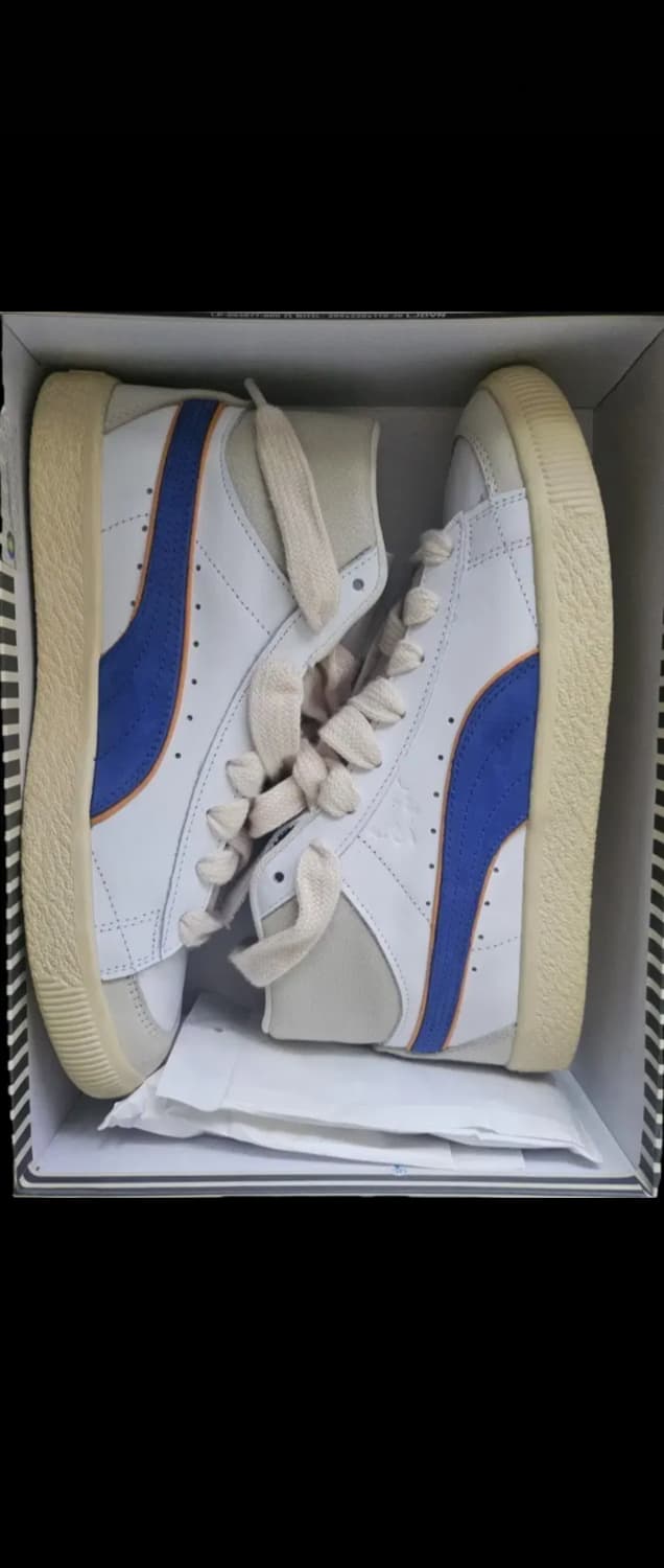 푸마 x 루이지 클라이드 미드 화이트 로얄 사파이어 상품이미지1